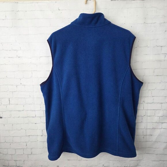 LL Bean Trail Model Polartec Fleece Vest Mens Size XXL Tall Blue 284629 Outdoor - Picture 4 of 5